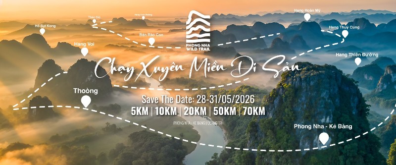 Bộ đàm sự kiện Marathon Phong Nha Wild Trail 2026